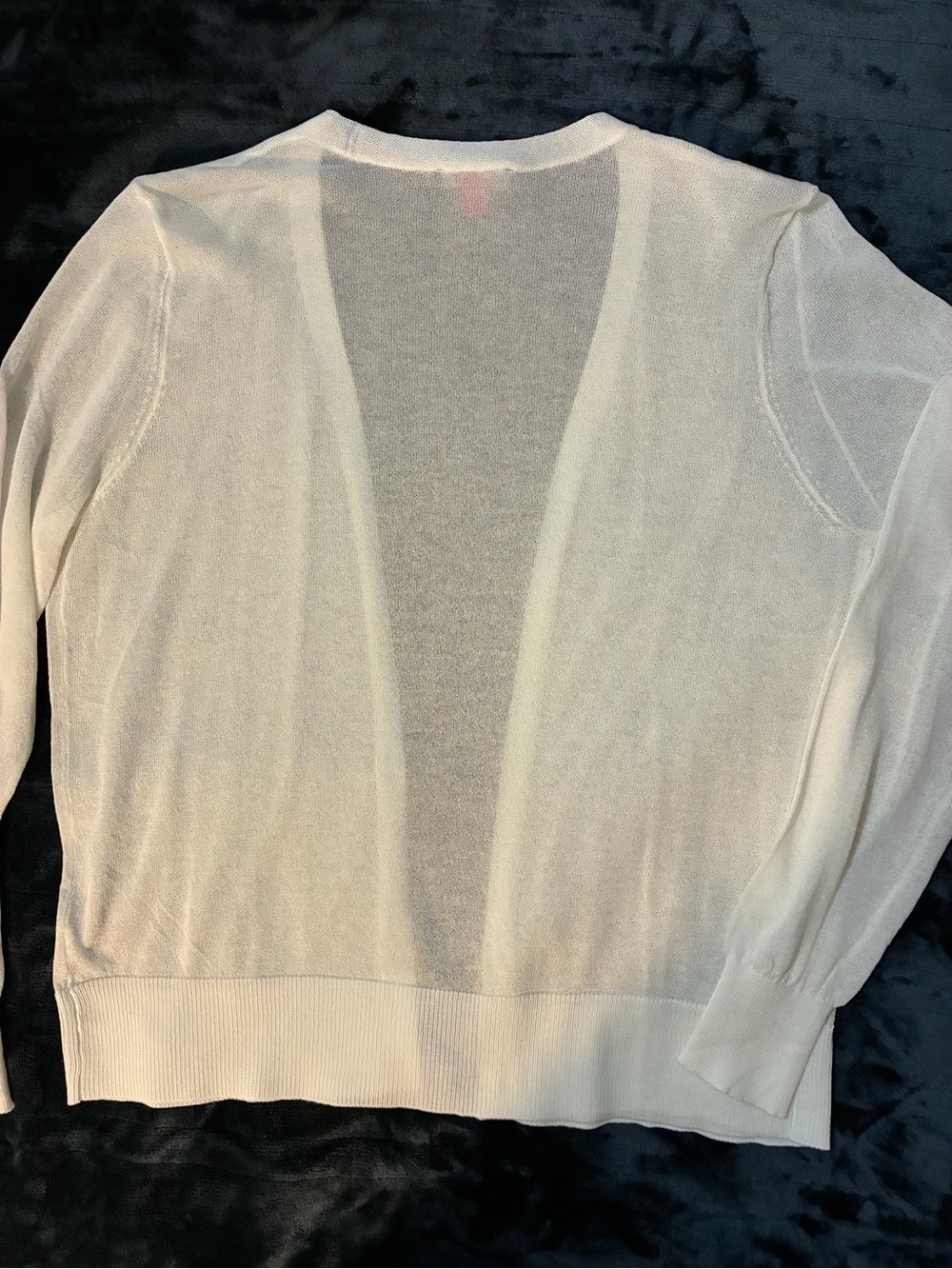 Vince Camuto Sheer Ivory Lightweight Cardigan